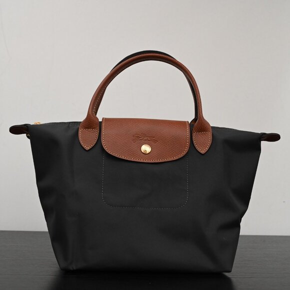 Longchamp Black and Brown Handbag - Picture 2 of 10